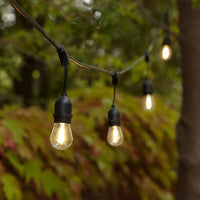 Solar Powered LED Outdoor 18-Foot String Lights with Panel