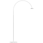 Sonneman Pluck Satin White LED Modern Arc Floor Lamp