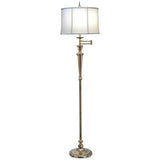 Stiffel Oliver Burnished Brass Swing Arm Floor Lamp