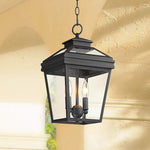 Stratton Street 16 1/2" High Black Outdoor Hanging Light