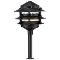 Three-Tier Pagoda 11" High Modern LED Landscape Path Light