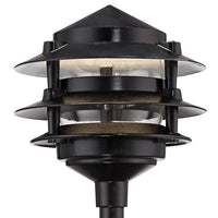 Three-Tier Pagoda 11" High Modern LED Landscape Path Light