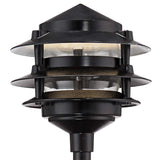 Three-Tier Pagoda 11" High Modern LED Landscape Path Light