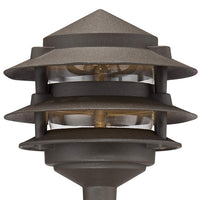 Three-Tier Pagoda 11" High Modern LED Landscape Path Light