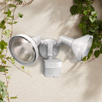 Two-Light White 240-Degree Motion Sensor Security Light