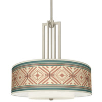 Carey 24" Double Drum Shade 4-Light Chandelier