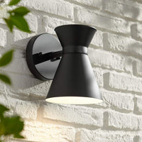 Vance 8" High Black LED Outdoor Wall Light