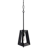 Varaluz Gymnast 10" Wide Black Mini Pendant