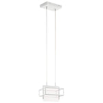 Vega Collection 8" Wide White Finish Modern Mini Pendant by Kichler