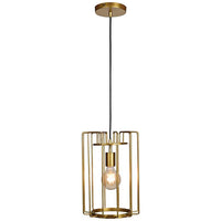 Wired 9" Wide Gold LED Mini Pendant