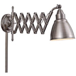 Kenroy Home Floren Antique Nickel Accordion Wall Lamp